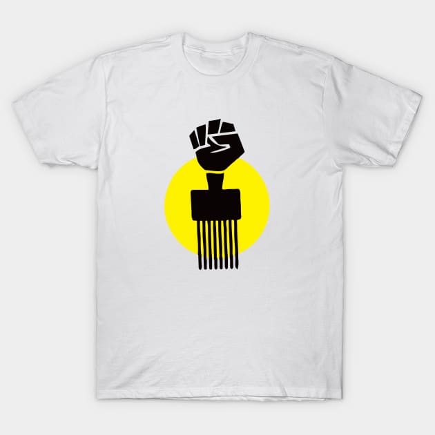 Black Hair | Afro Pick . African American Afrocentric Shirts, Hoodies, and gifts T-Shirt by UrbanLifeApparel